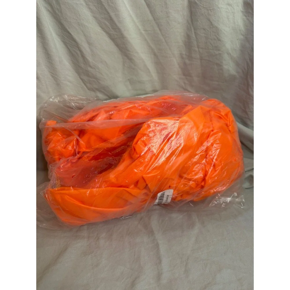 Leitee Inflatable Serving Bar Ice Buffet Tray Orange 51x24x5 set of two